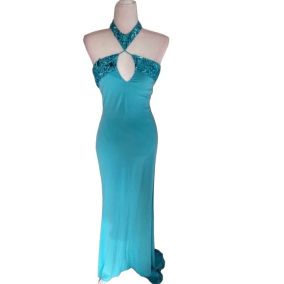 Jovani Dresses & Skirts - Jovani Jersey Light Blue Gown